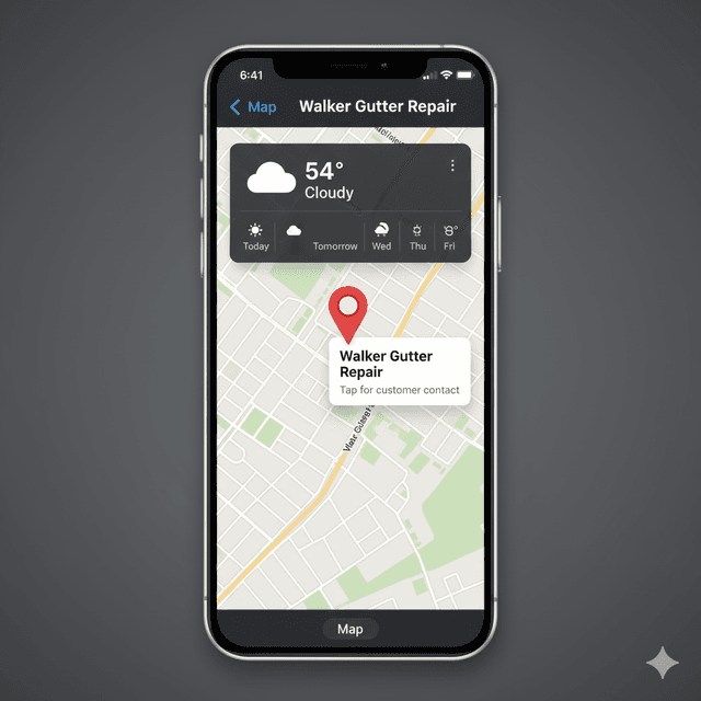 Map view with weather integration