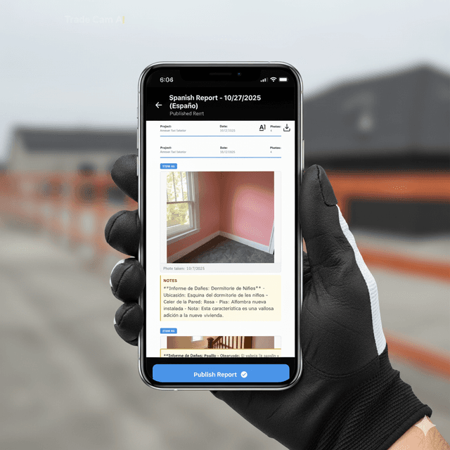 Spanish language report generation